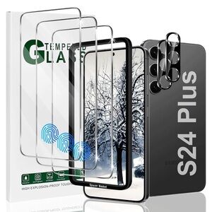 Amazon 3 + 2 Glass Screen Protector for Samsung S24 Plus